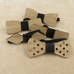 Bamboo Novelty Bow Ties, Various Styles