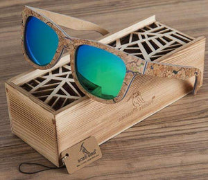 Handmade Bamboo Sunglasses, Polarized with UV Protection, 3 Lens Colors to Choose From