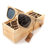 Handmade Bamboo Sunglasses, Polarized with UV Protection, Choice of 3 Lens Colors