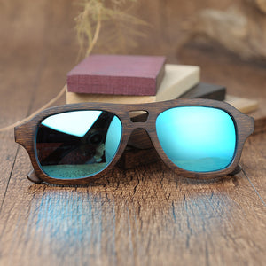 Handmade Bamboo Sunglasses Polarized with UV Protection, with Gift Box