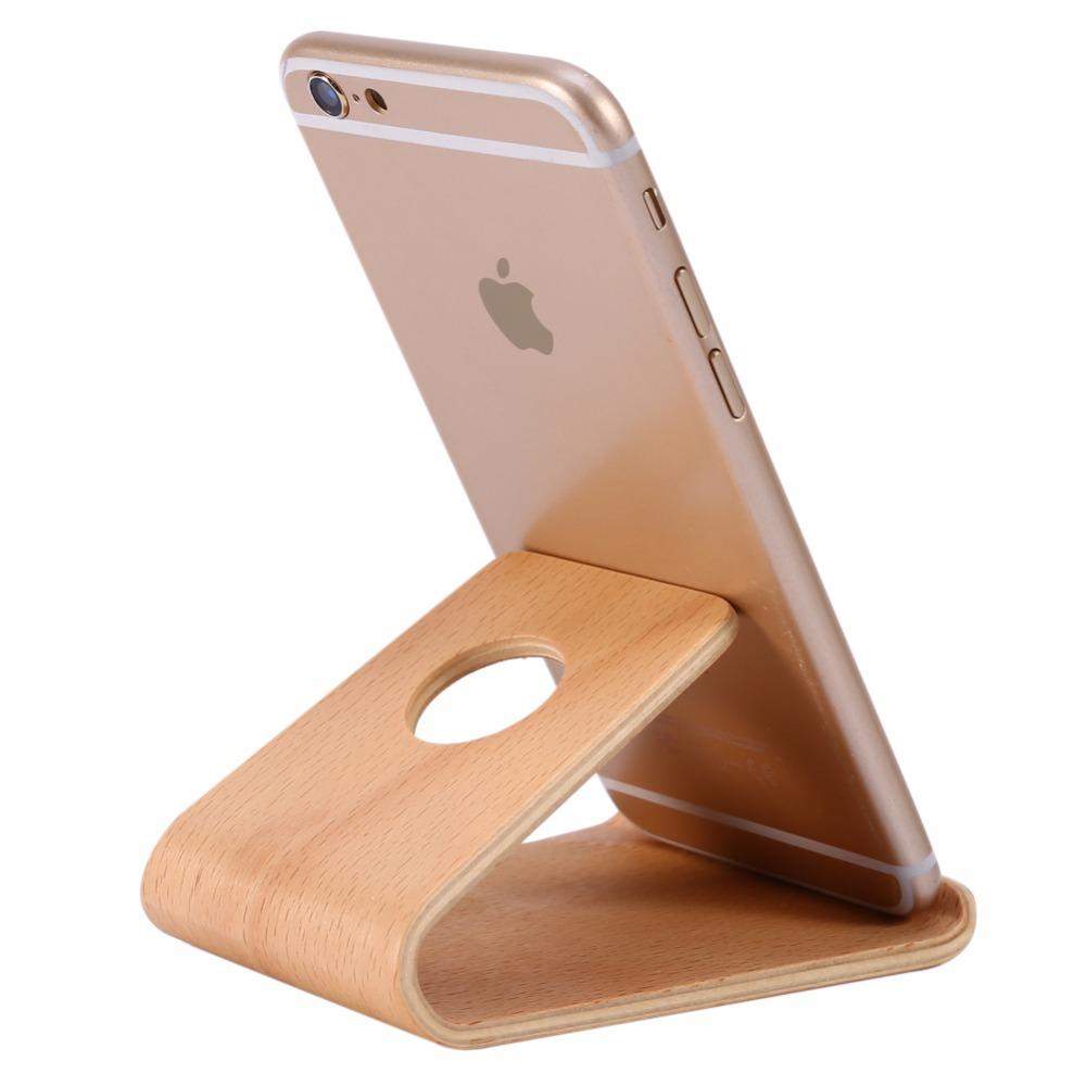 Universal Bamboo Cell Phone Stand/Holder, Lightweight. Also available in Walnut and Beechwood.