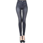 Bamboo Fabric Leggings, Jeans/Denim Pattern, Elastic Waist, available in 3 colors