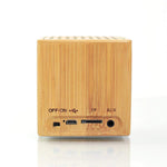 Bamboo Portable Bluetooth Speaker with FM Radio, Hands Free Calls, Aux Input