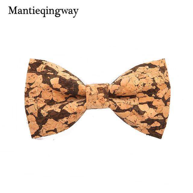 Bamboo Fiber Bow Ties, Corkwood Style, Choice of 12 Patterns